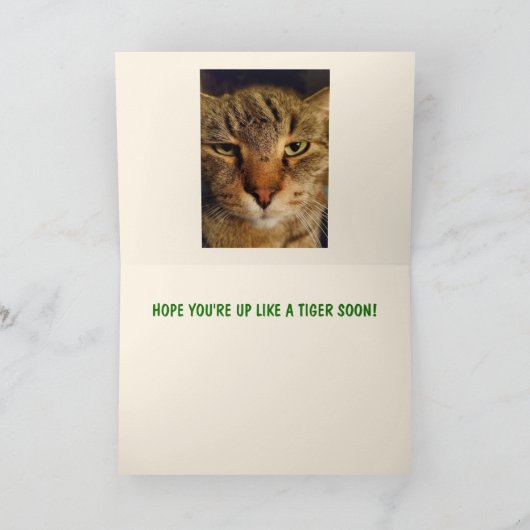 Niedliche Lazy Cat wird gut Karte (Innenseite)