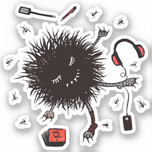 Niedliche Lazy Creature Daydreaming Aufkleber (Vorderseite)