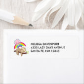 Niedliche Lazy-Sloth mit Sun & Rainbow (Insitu)