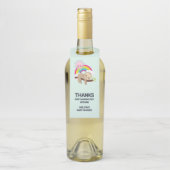 Niedliche Lazy-Sloth mit Sun & Rainbow Flaschenanhänger (Auf Flasche)