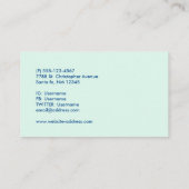 Niedliche Lazy-Sloth mit Sun & Rainbow Visitenkarte (Rückseite)