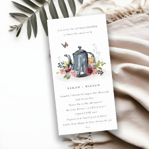 Niedliche Leaf Rose Blumenkohl Teekocher Dusche ei Dankeskarte