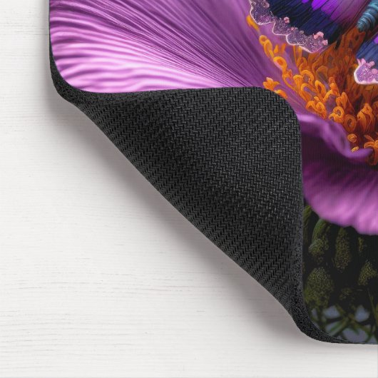 Niedliche, lebendige Schmetterlingsillustrierung Mousepad (Ecke)