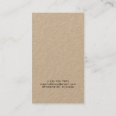 Niedliche lebenswichtige Öle Spezialist für sozial Visitenkarte (Rückseite)