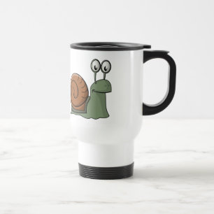 Niedliche lebhafte Schnecke Reisebecher