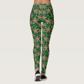 Niedliche Lebkuchen-Mann-Plätzchen Leggings (Rückseite)