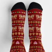 Niedliche Lebkuchen Socken (Oben)