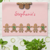 Niedliche Lebkuchendame mit Party Geschirrtuch (Gefaltet)