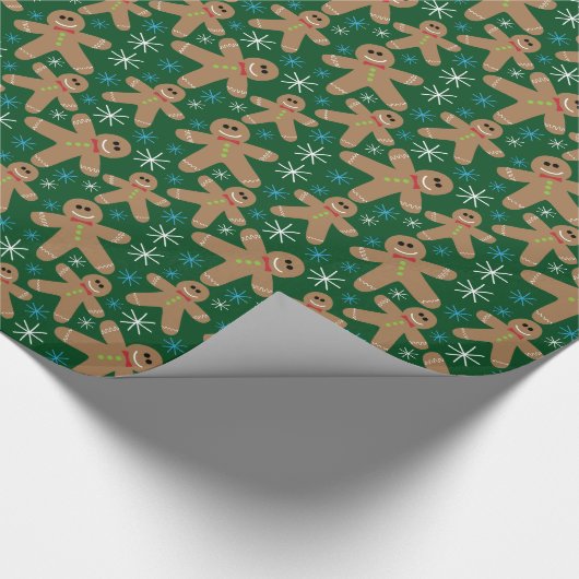 Niedliche Lebkuchengebäck Geschenkpapier (Ecke)