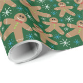 Niedliche Lebkuchengebäck Geschenkpapier (Rolleneckpunkt)