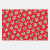Niedliche Lebkuchengebäck Geschenkpapier Set (Vorderseite)