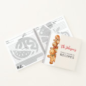 Niedliche Lebkuchenkochen Familienfavoriten Rezept Notizblock (Innenseite)