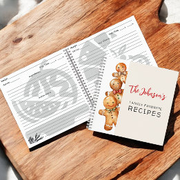Niedliche Lebkuchenkochen Familienfavoriten Rezept Notizblock