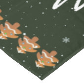 Niedliche Lebkuchenkochen feiern Weihnachten Tischdecke (Schrägansicht)