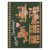 Niedliche Lebkuchenkochen feiern Weihnachten Tischdecke (Vorderseite)