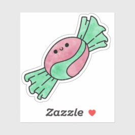 Niedliche leckere Süßigkeiten Aufkleber