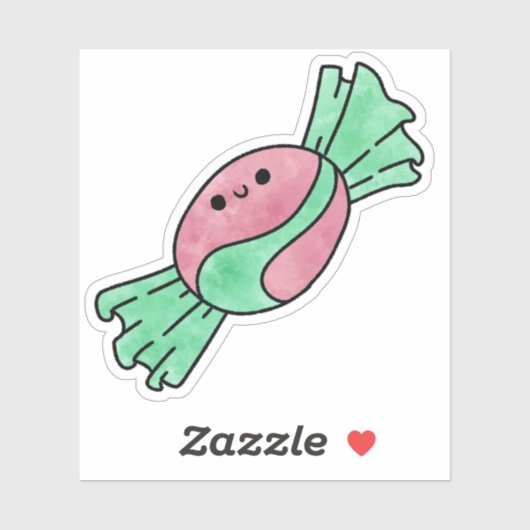 Niedliche leckere Süßigkeiten Aufkleber (Blatt)