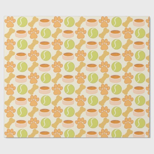 Niedliche Leckereien und Spielzeugmuster Geschenkpapier (Flach)