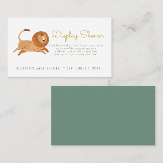 Niedliche LED-Anzeigedusche Begleitkarte (Vorne/Hinten)