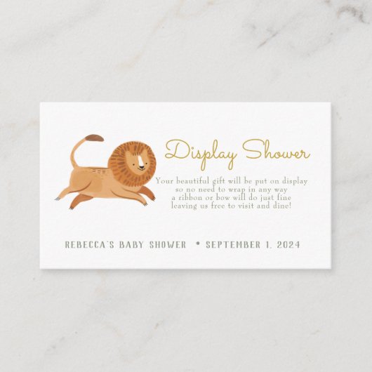 Niedliche LED-Anzeigedusche Begleitkarte (Vorderseite)