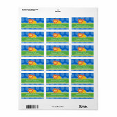 Niedliche LED-Cartoon-Adressmarken Adressaufkleber (Vorne)