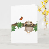 Niedliche leere Babyschleppkarte Karte (Gelbe Blume)