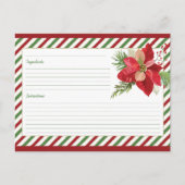 Niedliche leere Rezept-Karte Feiertagspostkarte (Vorderseite)