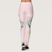 Niedliche Leggings aus Bienen und Regenbogen (Rückseite)
