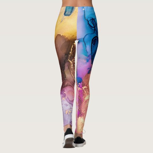 Niedliche Leggings aus Marmor (Rückseite)