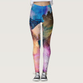Niedliche Leggings aus Marmor (Vorderseite)