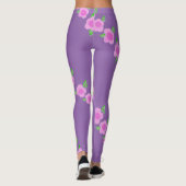 Niedliche Leggings der rosa Blume (Rückseite)