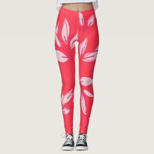 niedliche Leggings Modernes Aquarellrosa verlassen