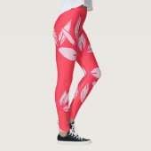niedliche Leggings Modernes Aquarellrosa verlassen (Rechts)