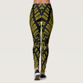 Niedliche Leggings "Ratti_Creative_Arts", schwarz  (Rückseite)
