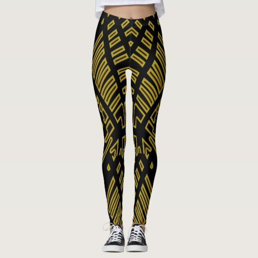 Niedliche Leggings "Ratti_Creative_Arts", schwarz  (Vorderseite)