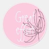 Niedliche Lehrerprämie Motivierend für Schüler 3 c Runder Aufkleber (Vorderseite)