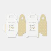 Niedliche, leicht gelbe, neutrale Star-Babydusche Geschenkschachtel (Ungefaltet)