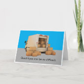 Niedliche, leichte Goodbye Grußkarte Karte (Vorderseite)