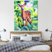 Niedliche Leinwand für die digitale Kunst des Hirs (Insitu (Schlafzimmer))