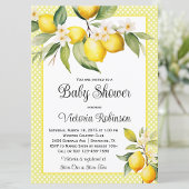 Niedliche Lemon Baby Dusche Einladung