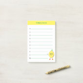 Niedliche Lemon-Dinge Post-it Klebezettel (Auf Schreibtisch)
