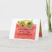 Niedliche Lemon Grußkarte Karte (Rückseite)