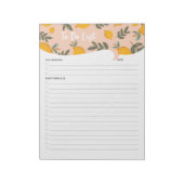 Niedliche Lemon-Illustration So führen Sie die Che Notizblock (Rotiert)