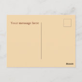 Niedliche Lemon Meringue Pie-Nachricht Postkarte (Rückseite)