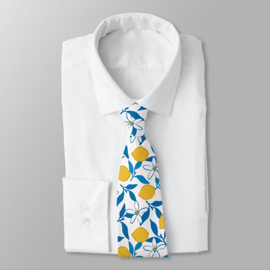 Niedliche Lemon Sketch Hand Drawn - Neck Tie Krawatte (Gebunden)