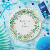 NIEDLICHE LEMON- UND BLUME-FLORALDEKOUTION PAPPTELLER (Party)