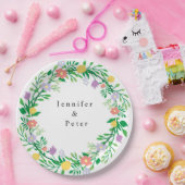 NIEDLICHE LEMON- UND BLUME-FLORALDEKOUTION PAPPTELLER (Party)