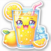 Niedliche Lemonade-Vinyl-Aufkleber mit Sonderschni Aufkleber (Vorderseite)
