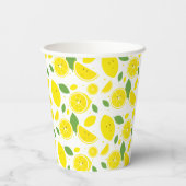 Niedliche Lemonen Pappbecher (Rückseite)