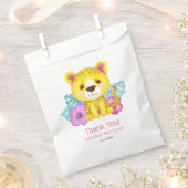 Niedliche Leopard Baby Dusche Vielen Dank Geschenktütchen (Ausgeschnitten)